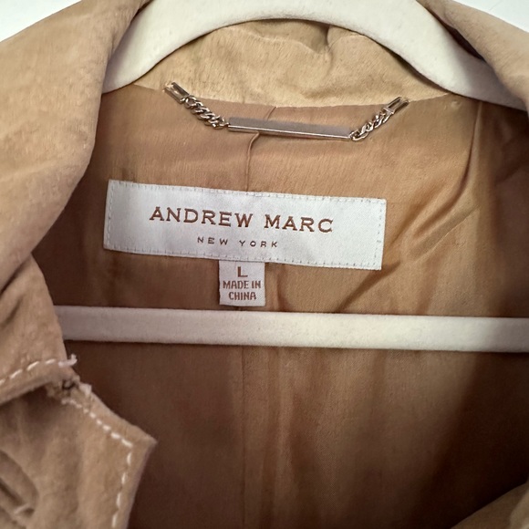 Andrew Marc Tan Suede Jacket Size Large - Picture 2 of 12